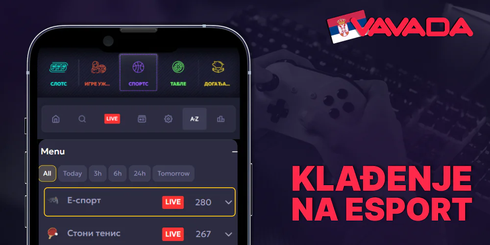Stavite na e-šport na Vavada